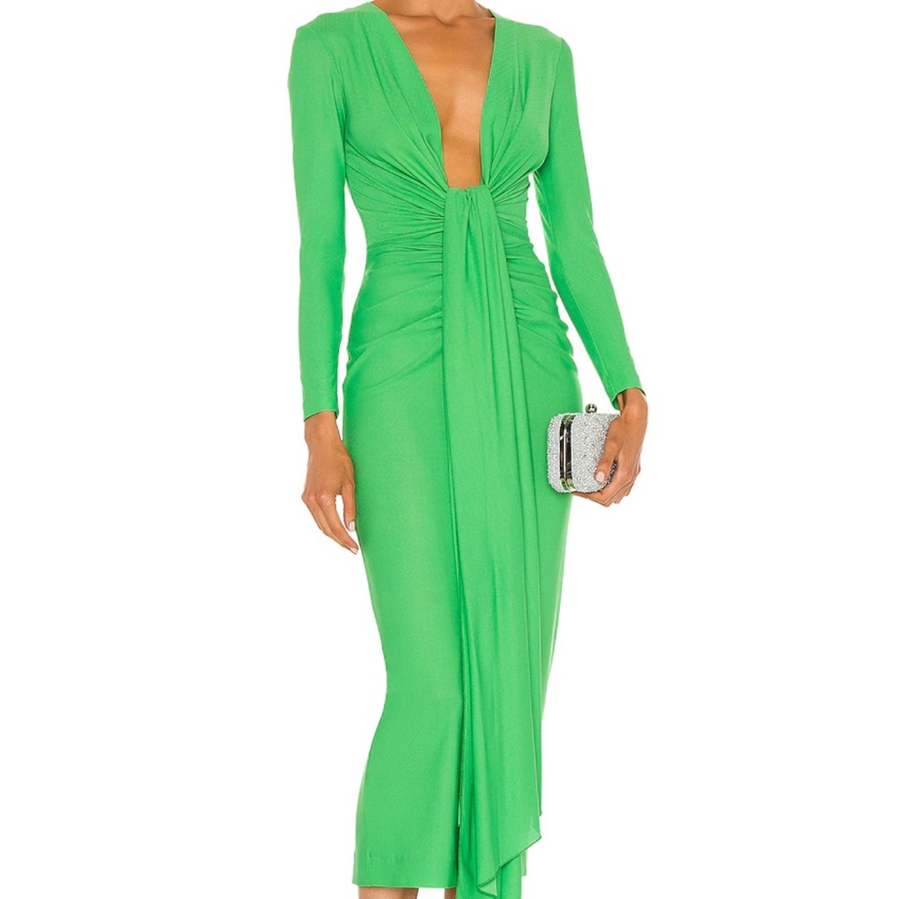 Solace London Green Midi Dress